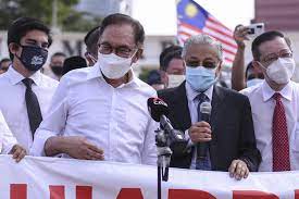 Check spelling or type a new query. Malaysia S Mahathir Anwar Put Aside Rivalry To Protest Pm Muhyiddin Daily Sabah