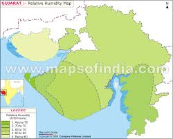 Gujarat Relative Humidity Map