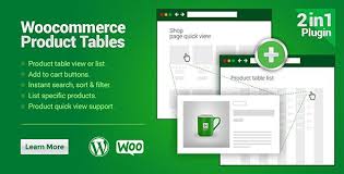 Woocommerce Product Tables Codecanyon Item For Sale Woocommerce Wordpress Plugins List