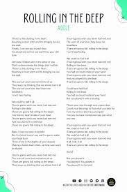 Rolling In The Deep Adele Lyrics Adele Fever Pitch