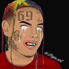 Rapper tekashi 6ix9ine still unveils music video for his new single with nicki. Tekashi69 6ix9ine Cartoon Wallpaper Rapper Rapper Art