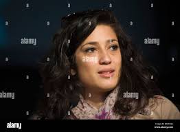 Fatima Bhutto Pakistani poet and writer pictured speaking at Hay Festival  2010 Hay