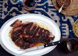 Grilled Rib Eye With Paprika Vinaigrette Recipe Bon Appetit Grilling Recipes Ribs On Grill Vinaigrette Recipes