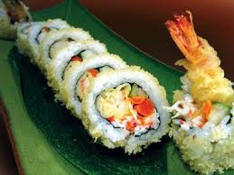 Sushi Roll Tempura Shrimp Recipe Recipe Homemade Sushi Sushi Recipes Recipes