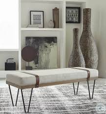 910258 Beige Bench Living Room Bench Upholstered Bench Furniture
