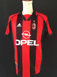 1998 99 Ac Milan Home Shirt Futbol Uniformes Balones