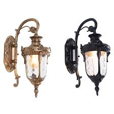 European Outdoor Wall Lamp Retro Garden Aisle Solar Porch Light Villa Balcony Exterior Wall Lamp Led Outdoor Waterproof Lighting Outdoor Wall Lamps Aliexpress
