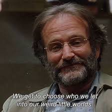 I love this sentiment. It's empowering to remember we hold the key to our  internal landscape. If you had to describe your "weird little world" in  three words, what would they be? (