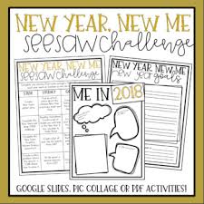 New Year New Me Seesaw Challenge By Upper Elementary Adventures New Years Activities Teacher Technology Seesaw
