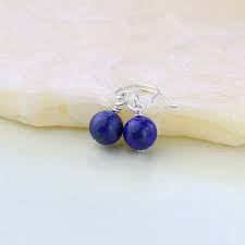 Lapis Lazuli Earrings Lapis Lazuli Gemstone Blue Gemstone Earrings Gift For Her Blue Ea Blue Gemstone Earrings Blue Gemstones Jewelry Lapis Lazuli Earrings