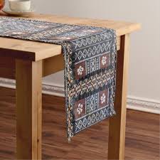 Fiji Tapa Cloth Print Table Runner Zazzle Com Printed Table Runner Personalized Table Runner Table Runners