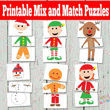 Our matching games feature much more than simple puzzle boards. Printable Christmas Puzzles Busy Bag Itsybitsyfun Com