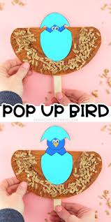 Bird Crafts For Kids How To Make A Pop Up Bird Craft Bird Crafts Preschool Toddler Crafts Bird Crafts