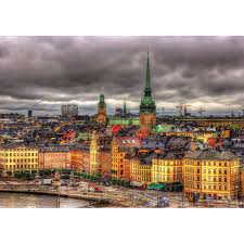 In de laatste vlog over stockholm bezoeken bridget en leon het koninklijk paleis van de zweedse royal family: Educa Puzzel Uitkijk Over Stockholm Zweden Puzzel 1000 Stuks