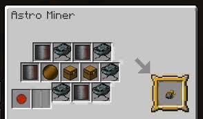 If the other end of the pipe is not attached to anything, the miner won't eject them. Astro Miner Galacticraft Wiki