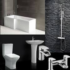 Complete set shower curtain w/hooks + bathroom 20 piece luxurious bath accessory sets | ebay. Complete Bathroom Suites And Packages