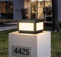 MVBT Solar Post Lights, 9.8" Modern Pillar Lights Outdoor ...
