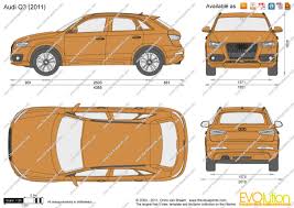 Choose the desired trim / style from the dropdown list to see the corresponding dimensions. Audi Q3 Vector Drawing