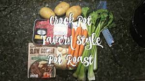 Learn how to make this delicious crock pot roast recipe without any seasoning packets required. How To Make Crock Pot Tavern Style Pot Roast Using Campbell S Slow Cooker Sauces Youtube