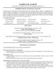 Want to make sure your resume will hook every recruiter and get you that interview? International Financial Analyst Resume Pdf Version Workbloom