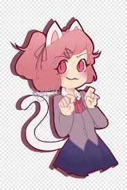 Doki Doki Literature Club! Cat Video game, Cat, purple, game png | PNGEgg