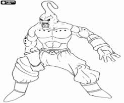 Ausmalbilder Majin Boo Von Dragon Ball Z Zum Ausdrucken
