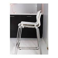 Glenn Tabouret De Bar Blanc Chrome 77 Cm Ikea Bar Stools Stool Ikea Barstools