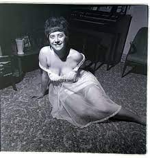 1960s Mature Amateur Woman Sheer Negilee B&W Negative Strip Med Format 6X6  