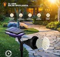XTGTP Solar Spot Lights Outdoor, 21 LEDs Solar Outdoor ...