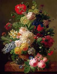 Amid these riches, dutch artists created moralizing still lifes that reminded viewers of the fleeting nature of material wealth. Still Life Of Roses Lilies Tulips And Rachel Ruysch Als Kunstdruck Oder Handgemaltes Gemalde
