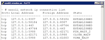 Netstat program has numerous advanced options for listing active tcp connections and. Using Netstat Arp In Esxi Shell