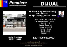 Rumah Hitung Tanah Gading Indah Utara Kelapa Gading Rumah Murah Giu Gadingindahutara Tanah Kelapagading Jakartautara Jakarta Investasi Lantai Bangunan