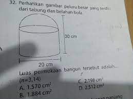 Seorang pekerja infrastruktur memotong sebuah kayu dan membentuknya seperti. Luas Permukaan Bangun Tersebut Adalah P 3 14 Ayok Di Bantu Brainly Co Id