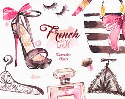 Like it and pin it. Francais Lady Aquarelle Mode Clipart Chaussures Mode Rouge Etsy Watercolor Fashion Clip Art Fashion Clipart