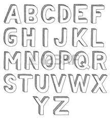 (3d printed) block print generator: Sketch Hand Drawn Alphabet Black And White Font Letters Isolated Lettering Alphabet Fonts Drawing Letters Lettering Alphabet