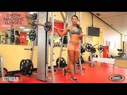 (you can also just use a mat. Booty Beautiful Workout The Smith Machine Lunge Youtube