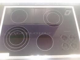 smooth top glass cooktop, stainless