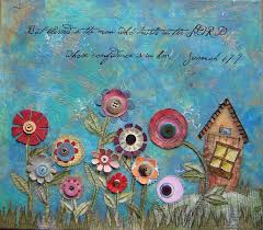 How To Make Flower Collage Scrap Paper Craft Ideas Flower Collage Simple Collage Collage Art