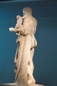 It is displayed at the archaeological museum of olympia. Hermes And The Infant Dionysus From The Temple Of Hera Olympia Copy Of A Marble Statue By Praxiteles Of Ca 340 Bce Or A Statue Marble Statues Art History