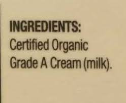 Clover organic heavy whipping cream: Heavy Whipping Cream Clover 32