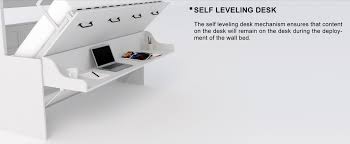 Choose from a conservative twin bed or roomy queen, to complete wall units that offer a bed with open storage, drawers, or cabinets. Melbourne Full Wall Bed With Desk Combo In White Costco