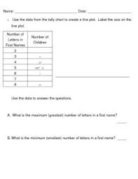 Simple 2 Question Practice To Use As A Review For Students Who May Need A Little Bit More Help Understanding Converting Data In Everyday Math Tally Chart Math