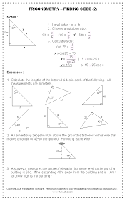 Free High School Math Worksheet From Funmaths Com High School Math Math Worksheet Trigonometry Worksheets