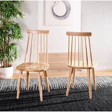 Hashtag Home Spindle Slat Back Side Chair Reviews Wayfair In 2020 Dining Chairs Solid Wood Dining Chairs Natural Dining Chairs