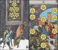 Maybe you would like to learn more about one of these? Tarot Cards 5 And 10 Of Pentacles Home Sweet Home Thelilystonequarry Com