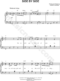 And in the morning, when i rise. Harry Woods Side By Side Sheet Music Easy Piano In F Major Download Print Sku Mn0194546