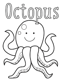 Octopus coloring pages for kids to print and color. Octopus Coloring Page 1001coloring Com