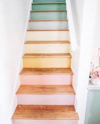239 Likes 9 Comments Olive Eve Co Oliveandeveco On Instagram After Every Rain Comes A Rainbow In 2020 Staircase Makeover Diy Stairs Beach House Interior