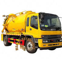 Isuzu Ftr 4X2 Fecal Suction Sewage Truck with Italy Vacuum Pump 10m3 Sewel  Jetting Water Tanker Truck