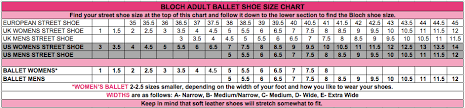 Ballet Shoes Width Chart Best Picture Of Chart Anyimage Org